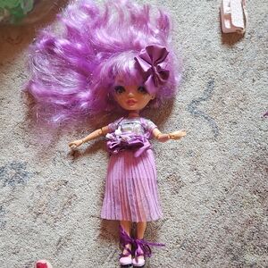 Purple Hair Doll Action Figure